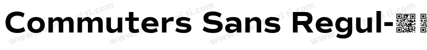 Commuters Sans Regul字体转换